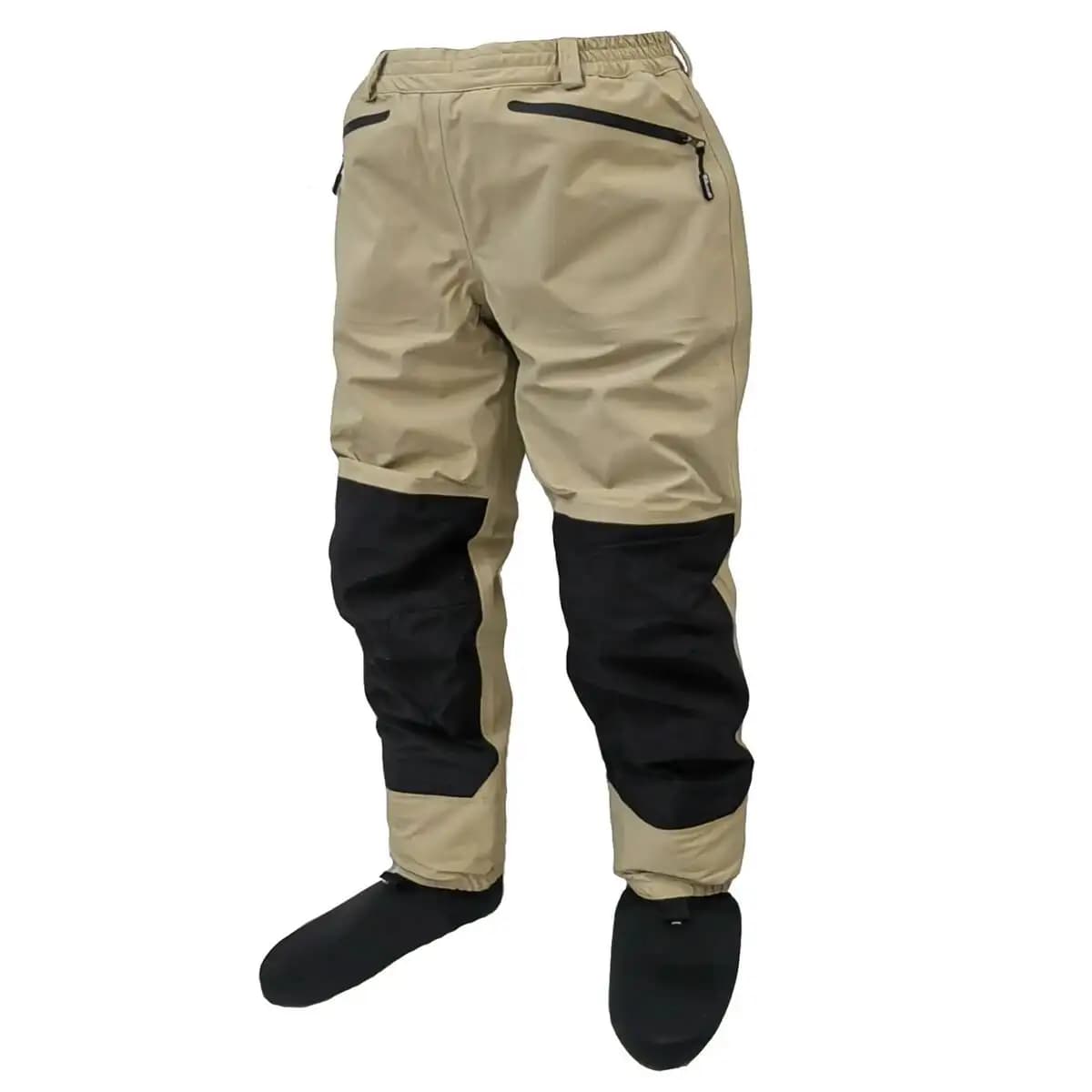 Waders pêche à la mouche ELUANSHI taille hanche plats pieds chaussettes durables hauts pour rivière