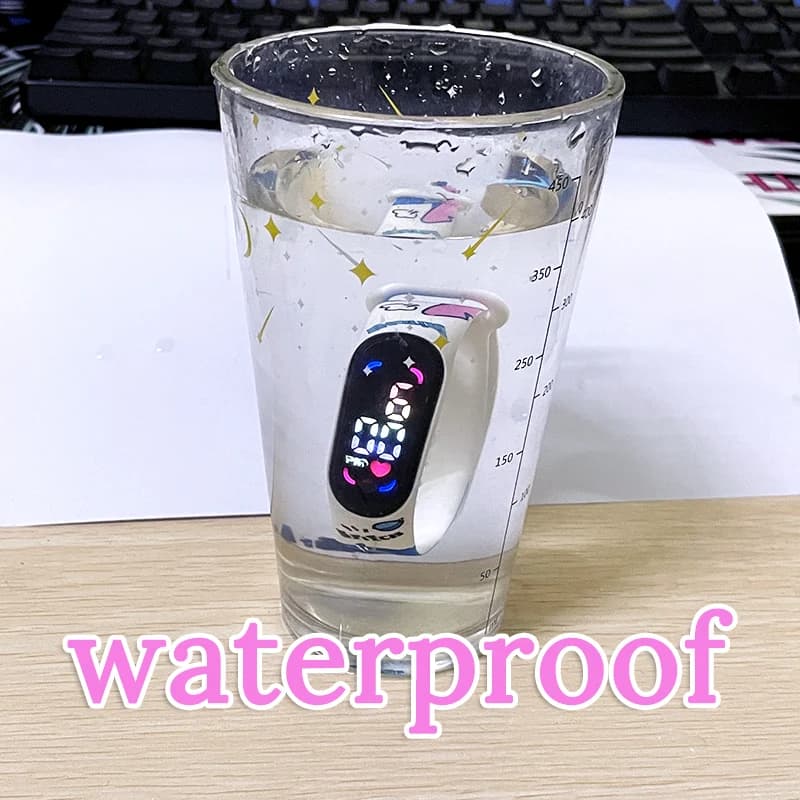 Montre enfants fille waterproof sport LED tactile - Bracelet digital horloge garçon montre sportive étanche