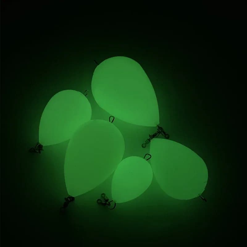 Flotteur œuf lumineux fluorescence pour lancers longue distance aide lanceur appât accessoire pêche