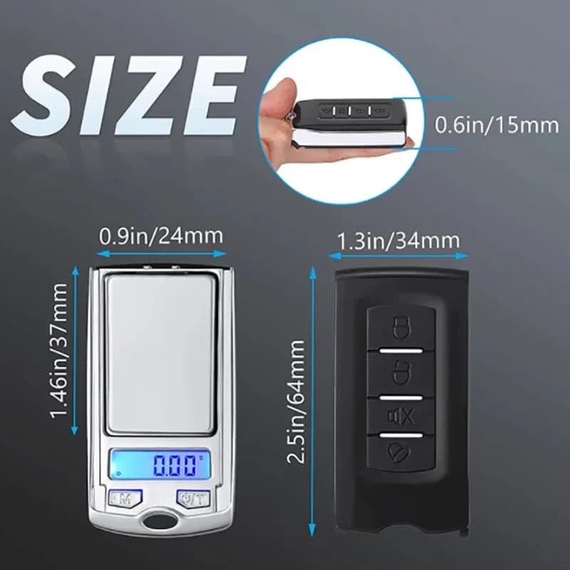 Balance numérique portable 200g/100g 0.01g précision pêche forme clé voiture LCD