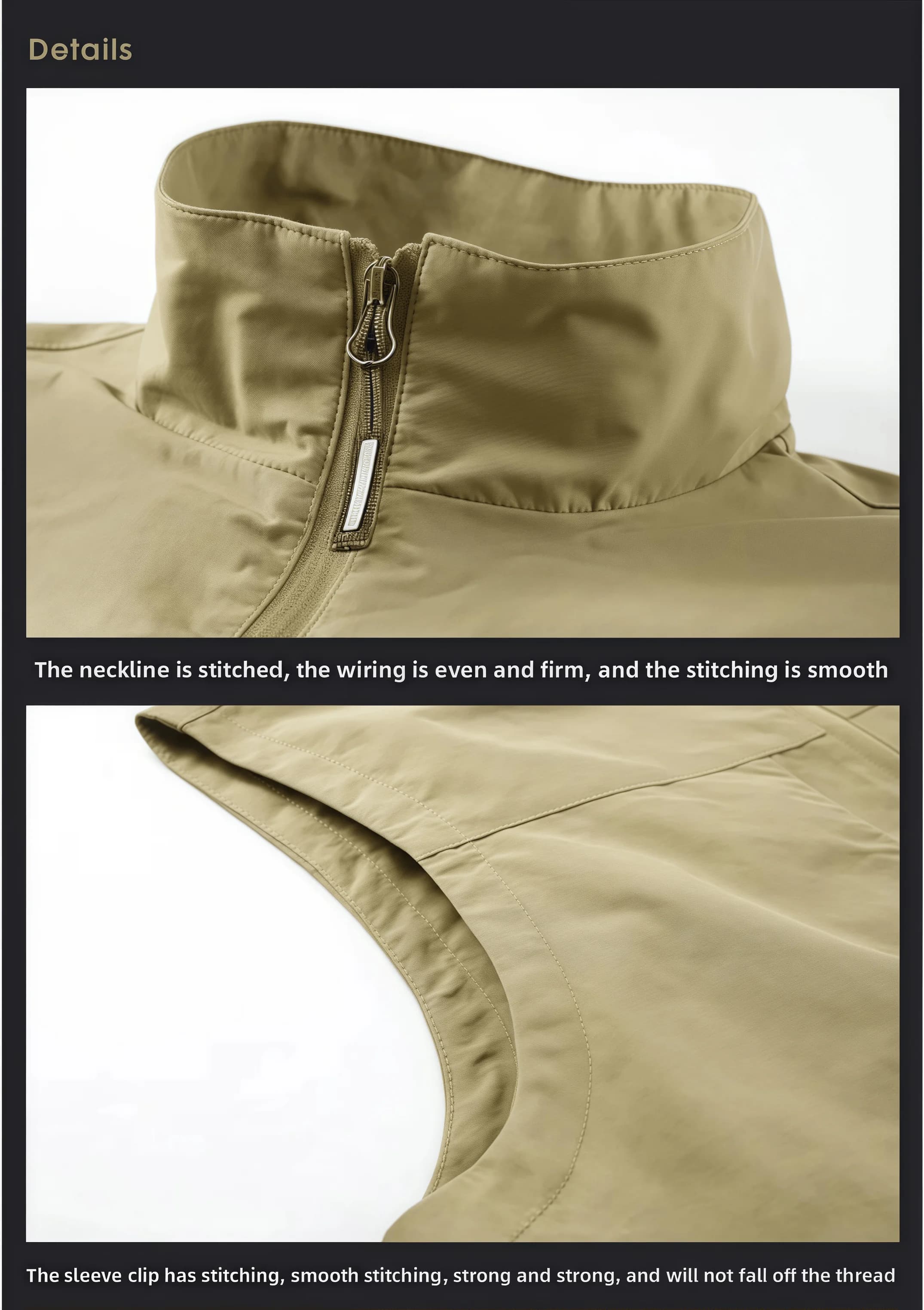Veste sans manches homme pêche photographie multi-poches col montant veste outdoor ample taille grande