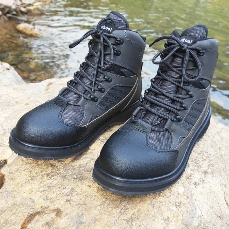 Bottes de pêche antidérapantes à semelle feutre ou caoutchouc - Pour pêche en rivière et chasse