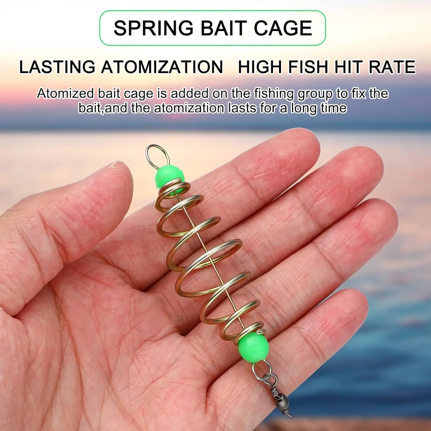Panier amorçoir feeder 5 pièces pour la pêche à la carpe, cage appât facile à charger