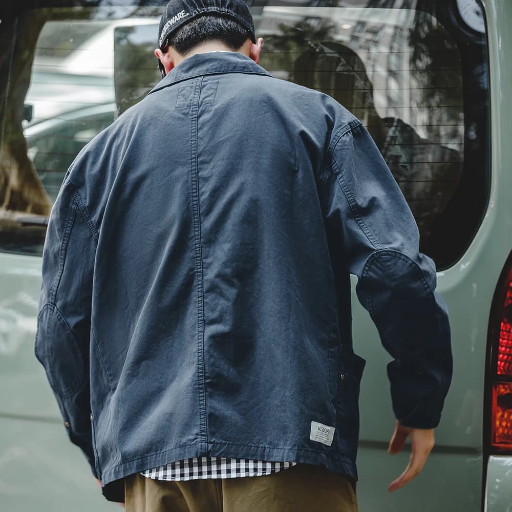 Veste chasse épaule tombée col rabattu multi-poches pour pêche printemps automne travail