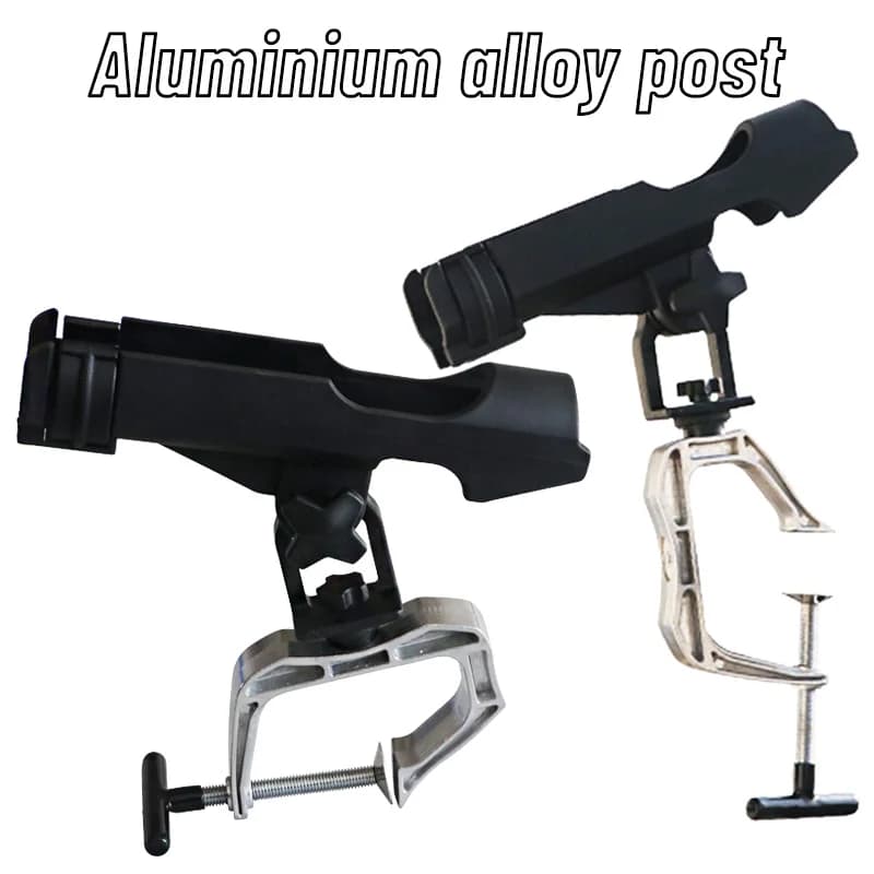 Support de valve en alliage d'aluminium noir - Fixation robuste pour bateau de pêche durable