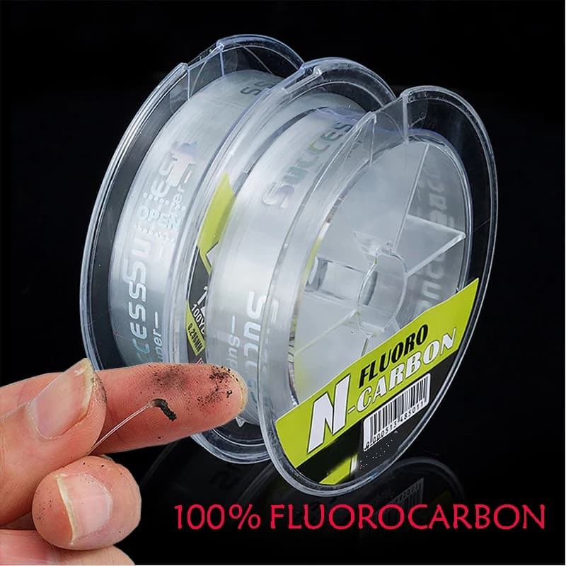 Ligne fluorocarbone pure 100M 100% carbone pour pêche à la mouche et leader carpe