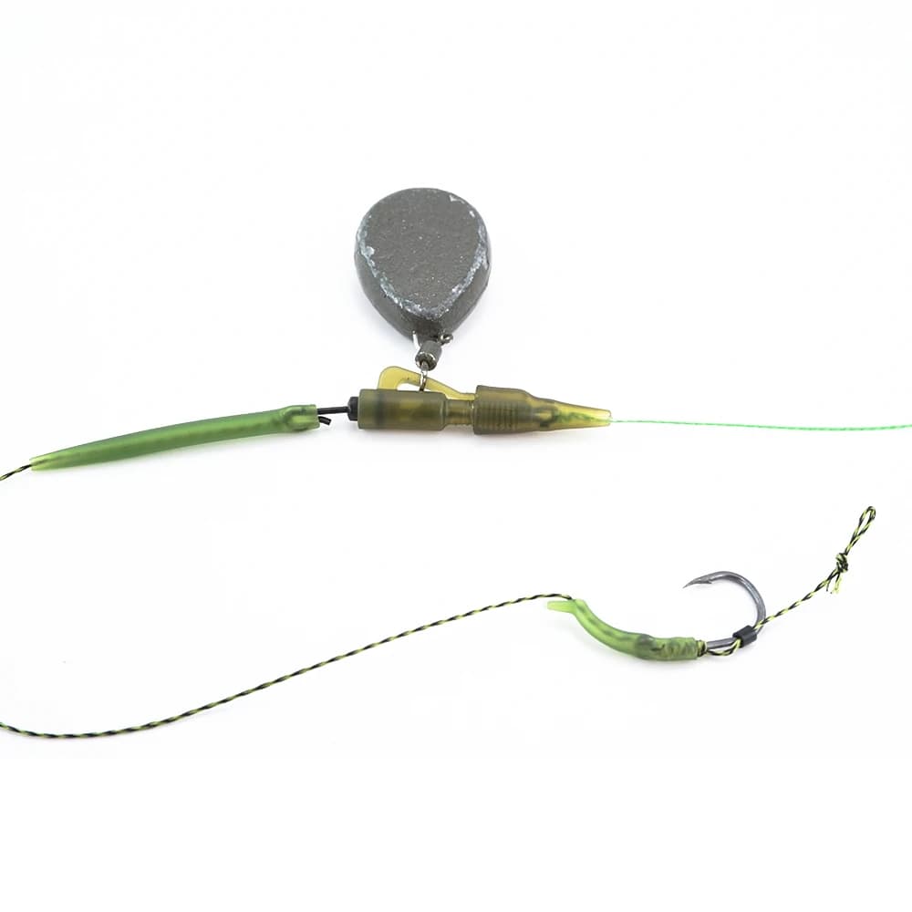 Hirisi 10 clips hybrides quick change anti-emmêlement pour pêche à la carpe avec cône caoutchouc