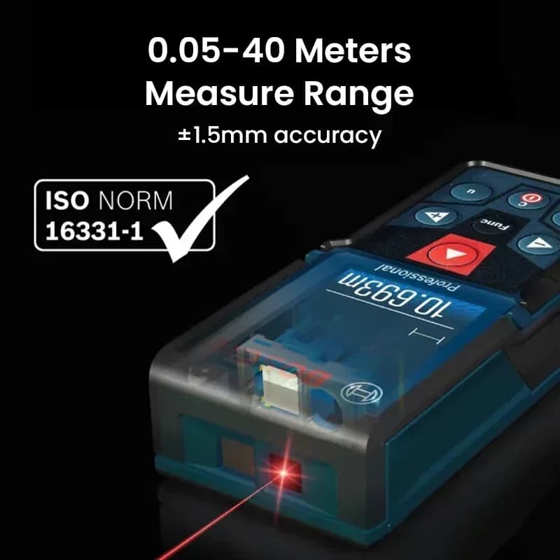 Télémètre laser BOSCH GLM 400 40m écran couleur haute précision pour pêche professionnelle