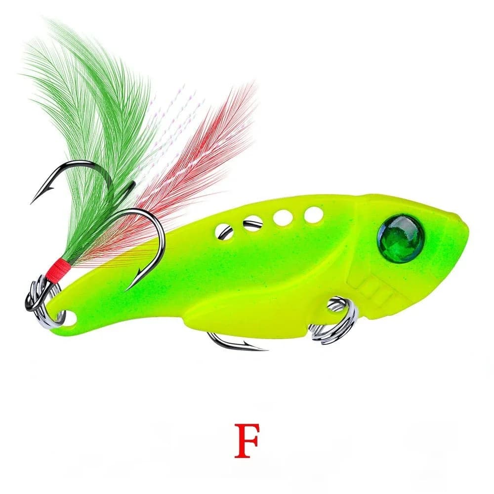 Cuillère pêche brochet 50mm 10.5g 8 couleurs avec triple hameçon - leurre métal wobble