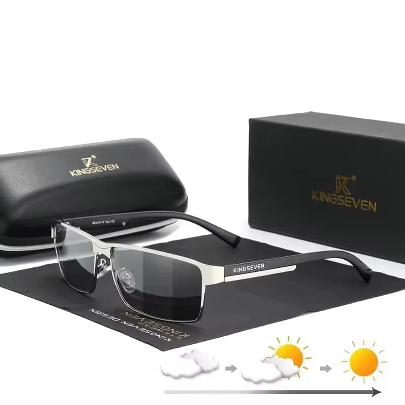 Lunettes de soleil polarisées KINGSEVEN carrées UV400 anti-éblouissement conduite pêche hommes femmes