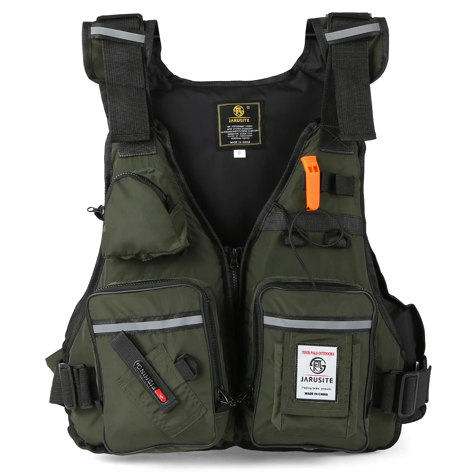 Gilet de sauvetage professionnel pêche mer 2023 - Veste flottante étanche réglable avec poches multiples