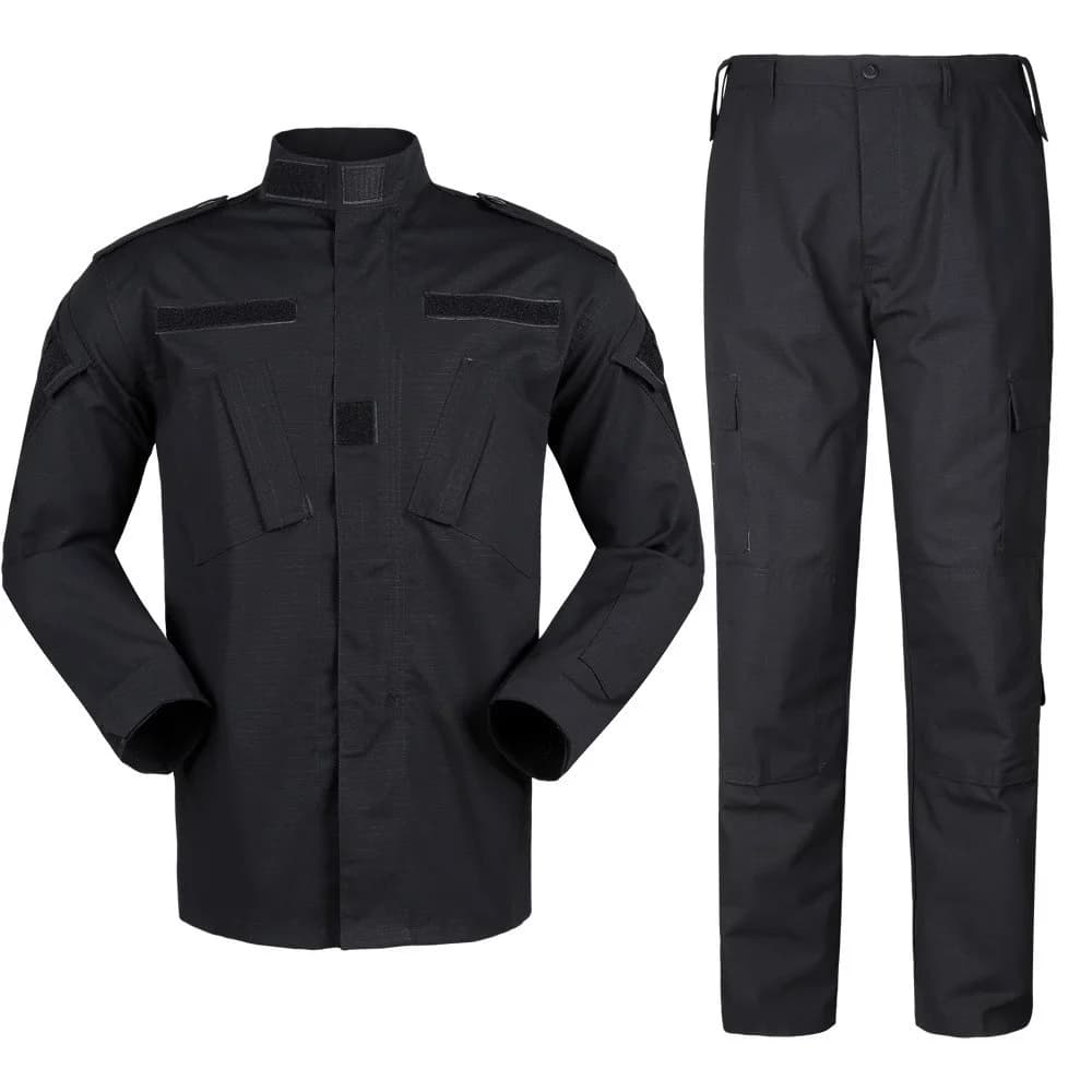 Combinaison tactique Tom ACU édition noire - Tenue pêche style PMC pour approche moderne discrète