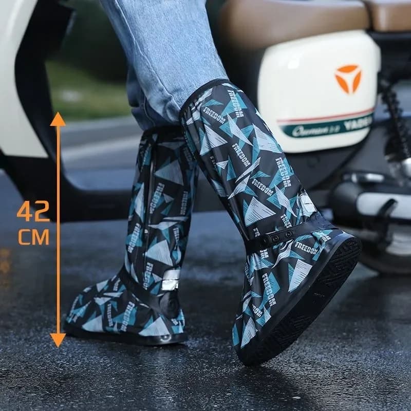 Galoches légères haute luminosité pêche grande taille - Bottes pluie agriculture boue caoutchouc résistant