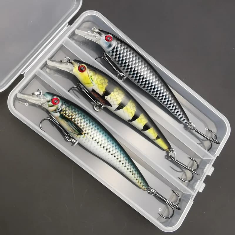 Leurre de pêche 13g minnow coulant coloré - 1 ou 3 pièces - appât artificiel accrocheur pour carnassiers