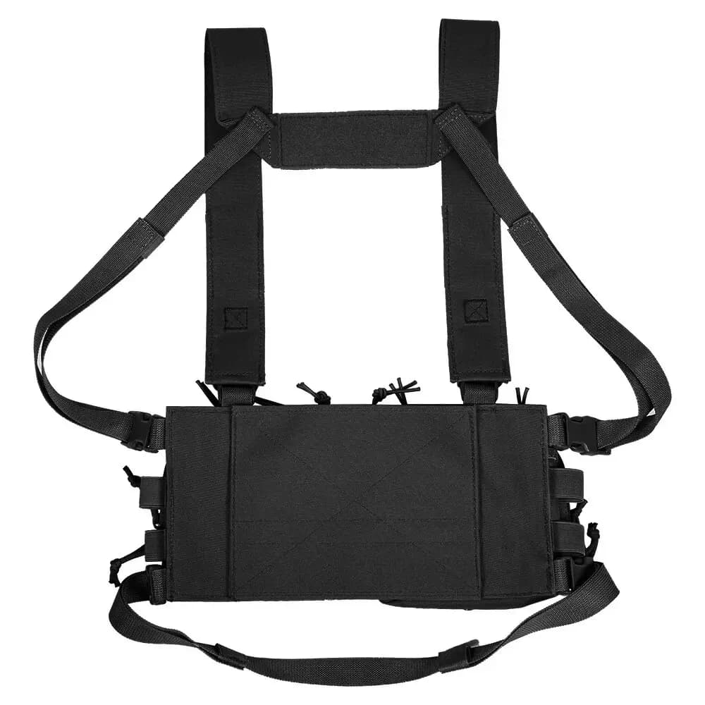 Gilet tactique poitrine avec sac intégré - Rig multifonction camouflage pour pêche et camping outdoor