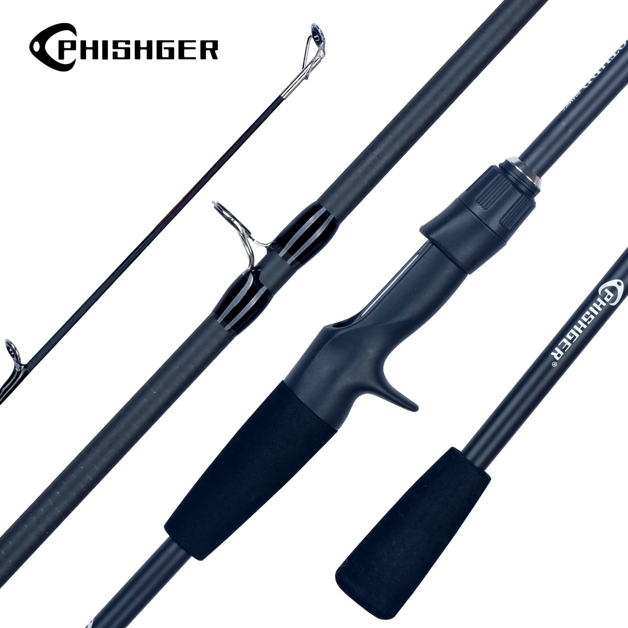 Canne à pêche ultralégère PHISHGER carbon - Parfaite pour la truite avec leurres 5-30g et action rapide
