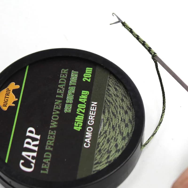 Ligne plombée camouflage 20m pour montages carpe chod et hélicoptère - Leader principal résistant
