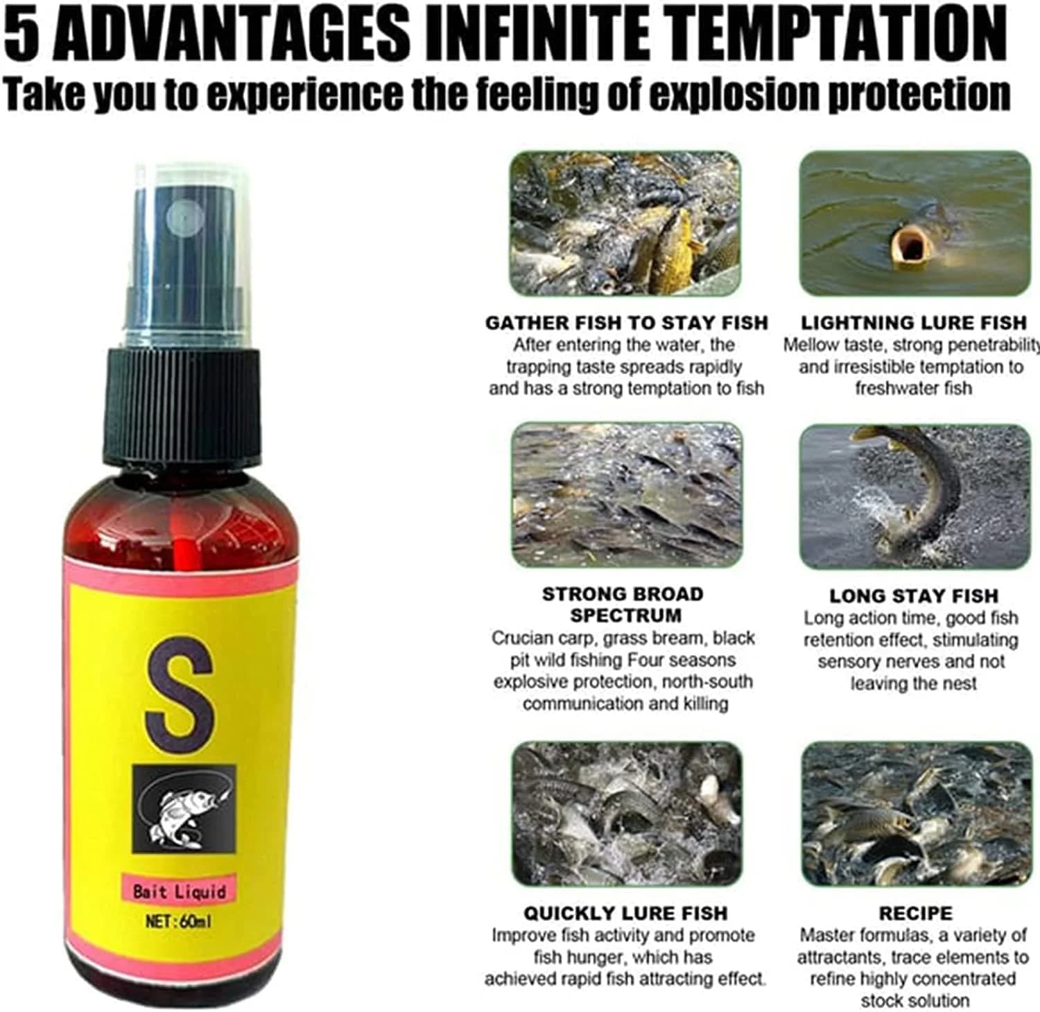 Appât liquide carpe 60ml - Attractant puissant pour pêche à la carpe - Matériel de nidification artificiel