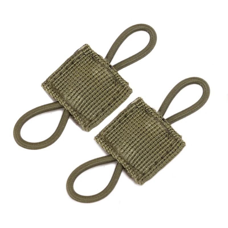 2x Bretelles élastiques MOLLE système sac à dos fixation antenne bâton tube gilet chasse pêche