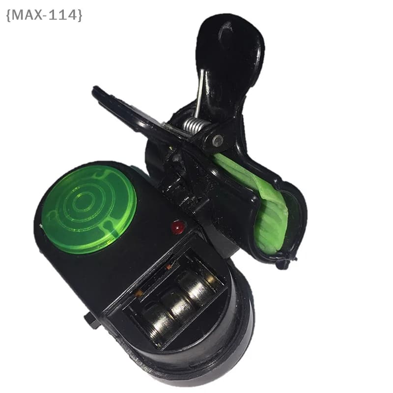 Alarme morsure carpe B1101 MAX114M3 réglable volume/sensibilité avec LED - Pour pêche nuit