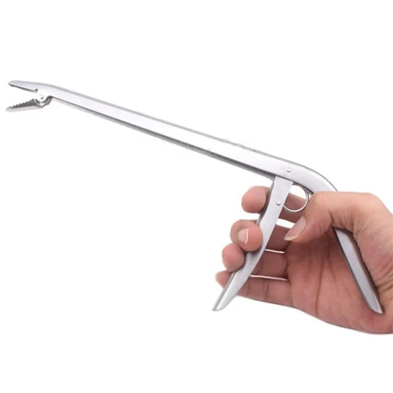 Stainless Steel Unhooking Device Fish Clamp Clip Catch Remover Plier Fishing Hoo