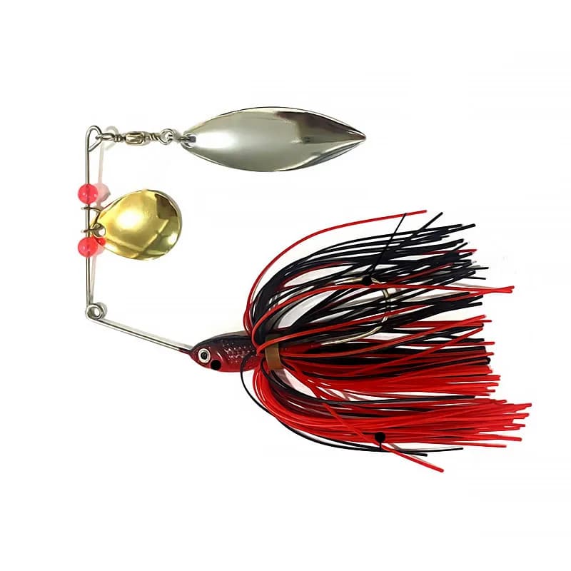 Leurre spinnerbait Bazooka 15g 18g pour brochet et perche, leurre métal avec jupe et hameçon pour