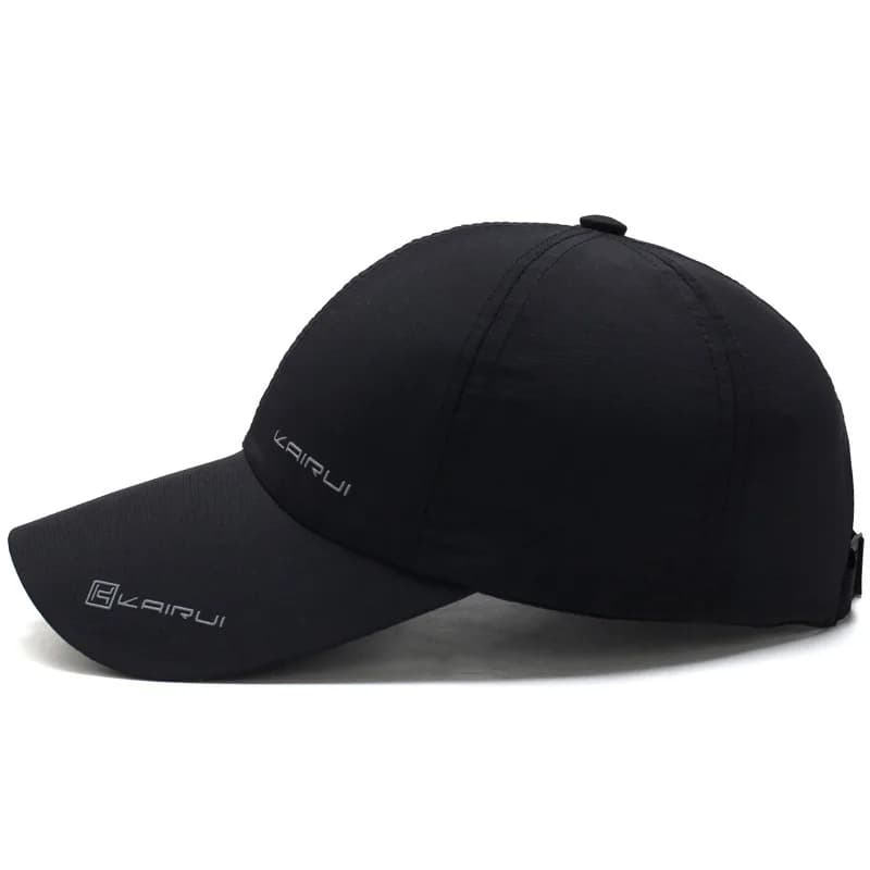 Casquette baseball sport unie protection solaire - Pour pêche rapide séchage bouton pression adulte