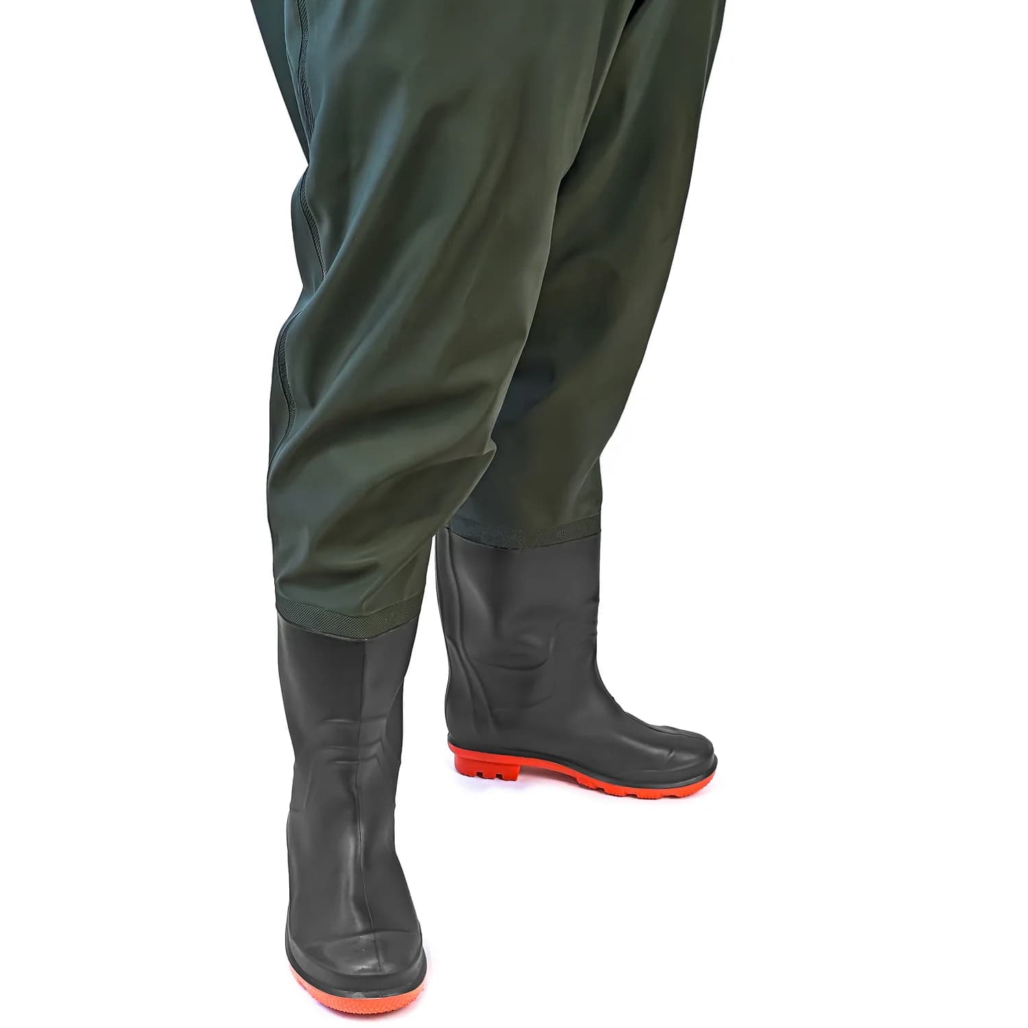 Pantalon de pêche waders en caoutchouc OMEGA avec bavette taille 45 pour pêcheur