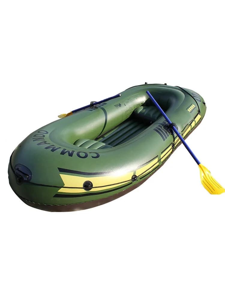 Bateau gonflable caoutchouc 2 personnes 230cm dérive sports kayak pêche stable pour eaux calmes