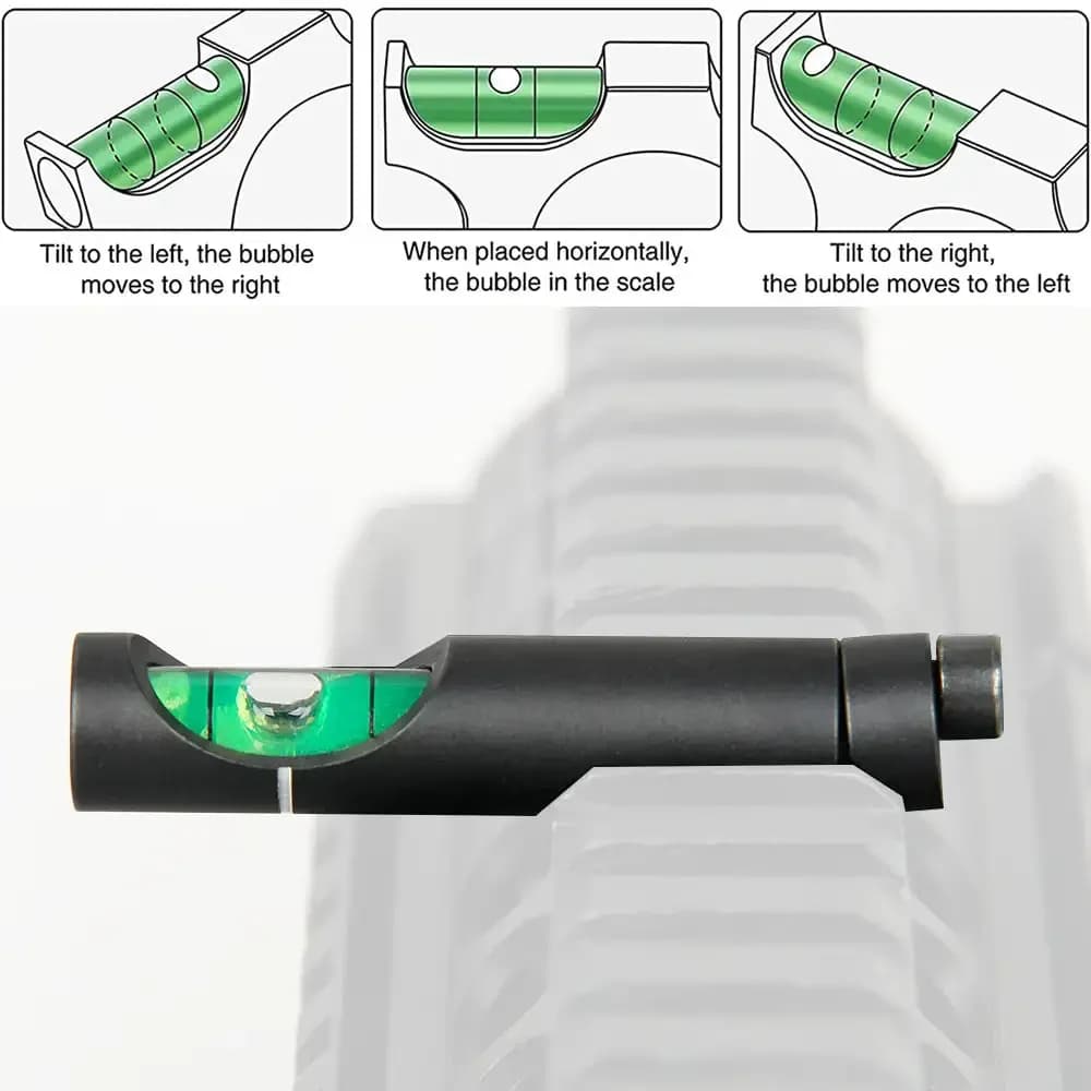 Niveau à bulle pour montage de lunette 20mm - accessoire précision chasse rifle scope Picatinny