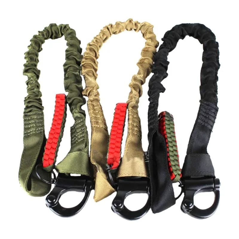 Sangle de sécurité tactique anti-dérapante pour fusil de pêche chasse tir sport extérieur