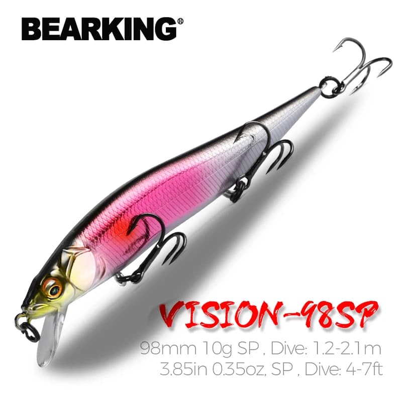 Leurre pêche leurre minnow wobbleur 10g 9.8cm pour truite brochet prédateur qualité professionnelle