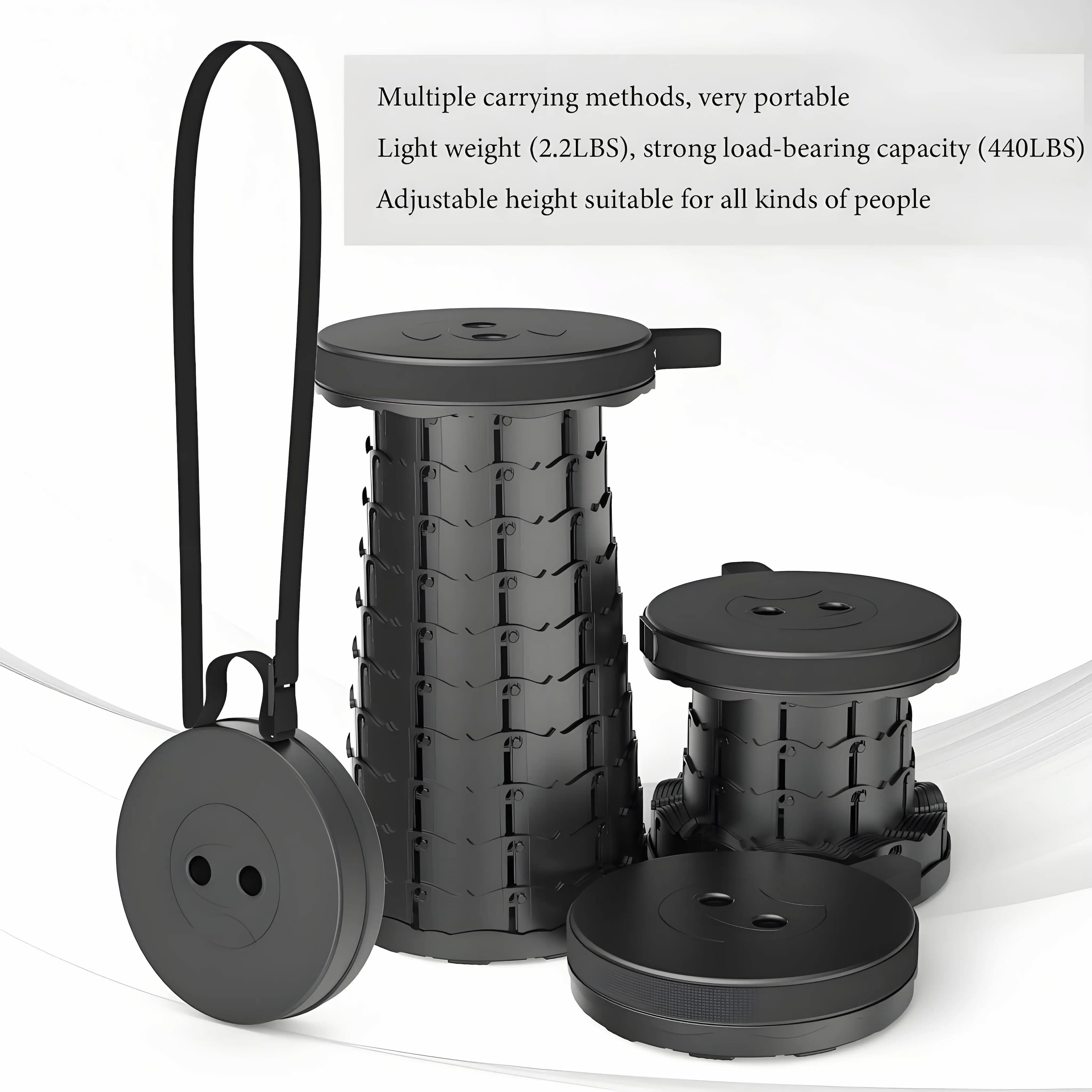 Tabouret pliant portable ultra-léger - Siège compact pour pêche, randonnée et transports