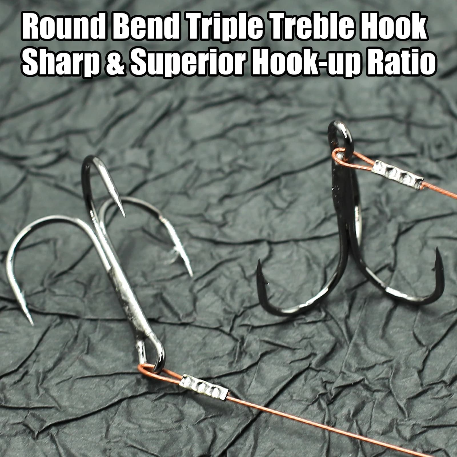 10 triples hameçons avec attache rapide - rigs stinger pour brochet et doré pêche leurres