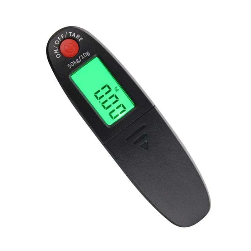 Balance électronique pêche digitale LCD 50kg ressort peson à crochet étui portable pour peser gros poissons