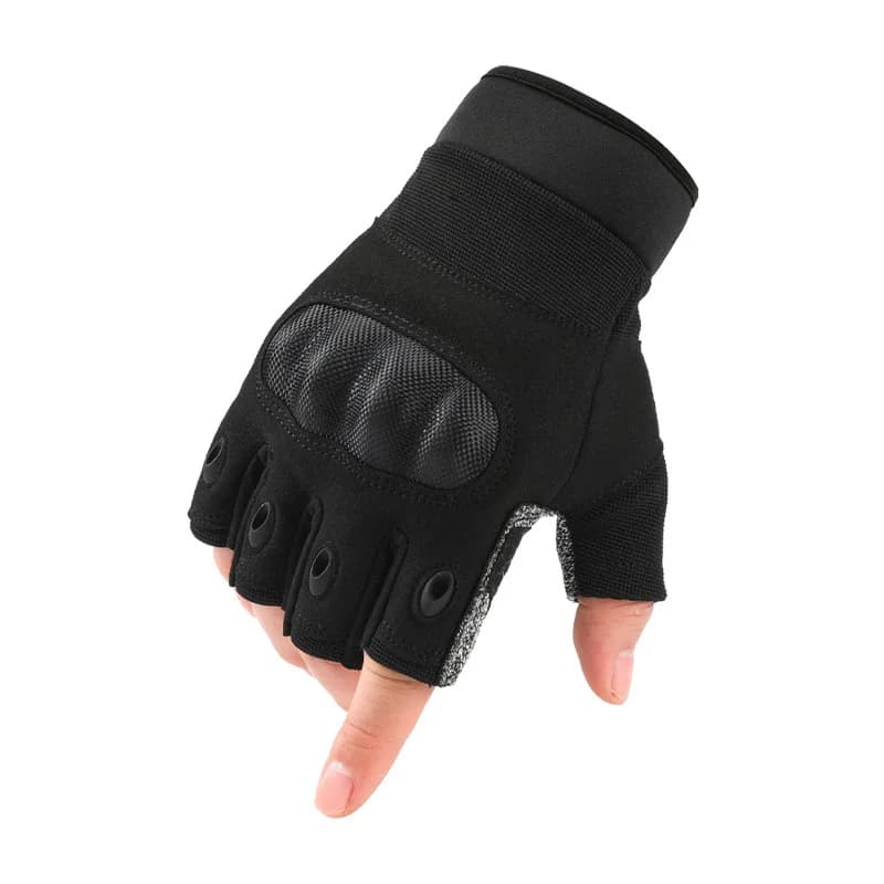 Gants tactiques full finger et half finger anti-coupure anti-perforation écran tactile fibre carbone cuir