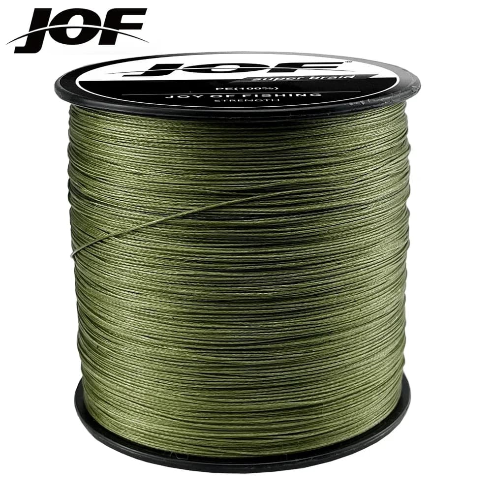 Ligne de pêche JOF 8 brins 500M multifilament PE pour carpe - Matériau japonais haute résistance 10-120LB