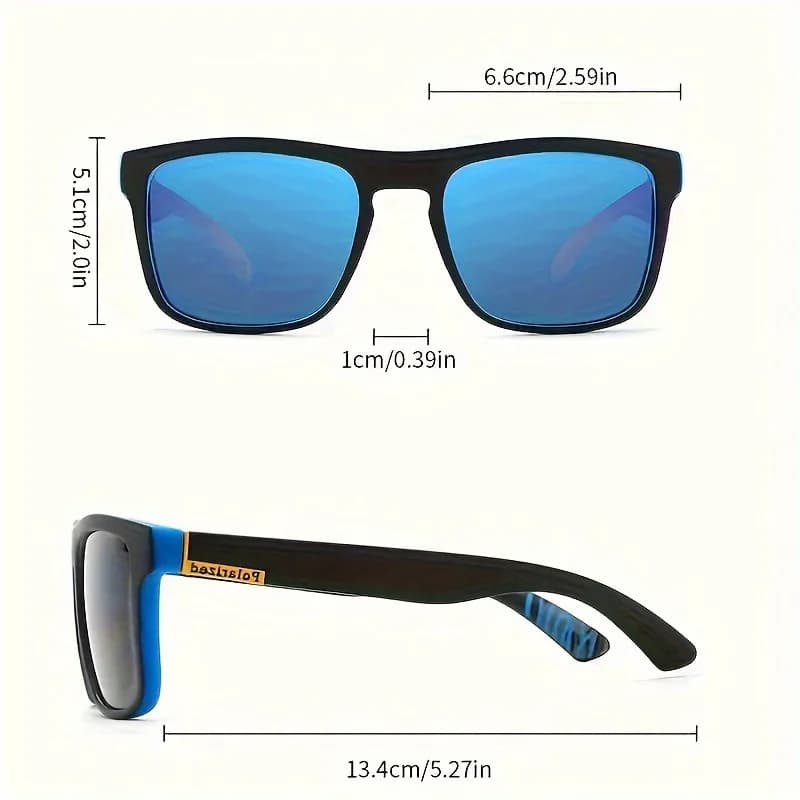 Pack lunettes sport carrées légères PC UV400 pêche conduite - Durabilité unisexe 1/3/4PCS