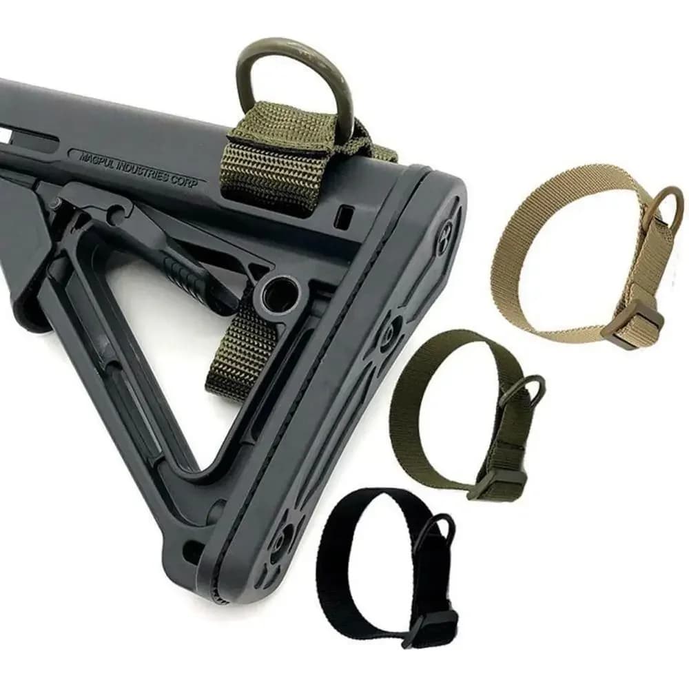 Adaptateur sangle crosse airsoft tactique multifonction AR15 pêche fixation