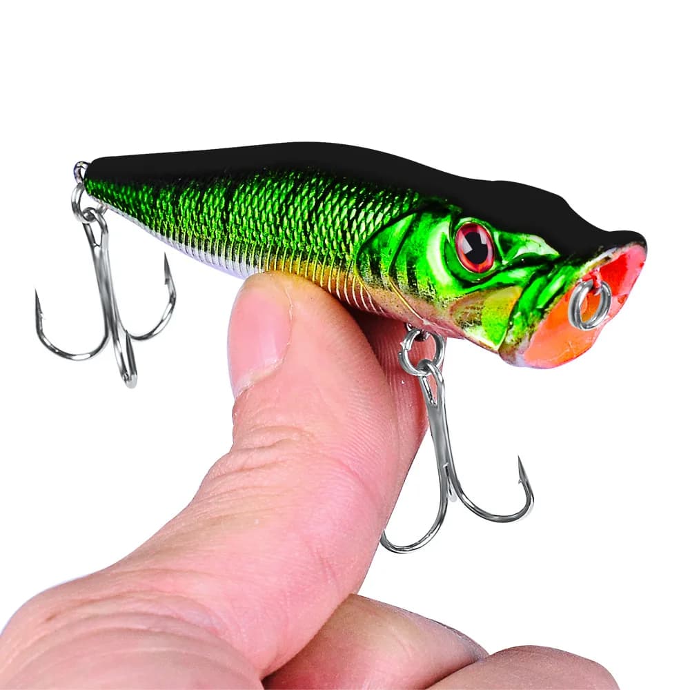 Leurre Popper Topwater FLYSAND 93mm 12.5g - Appât Dur Pêche aux Leurres pour Carnassiers