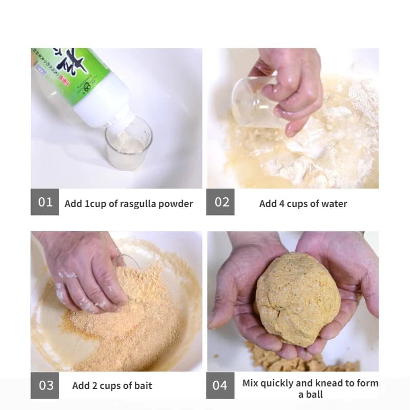 Poudre appât 250g - Additif tapioca perles pour pâte à carpe et carassin, rehausseur d'attractivité