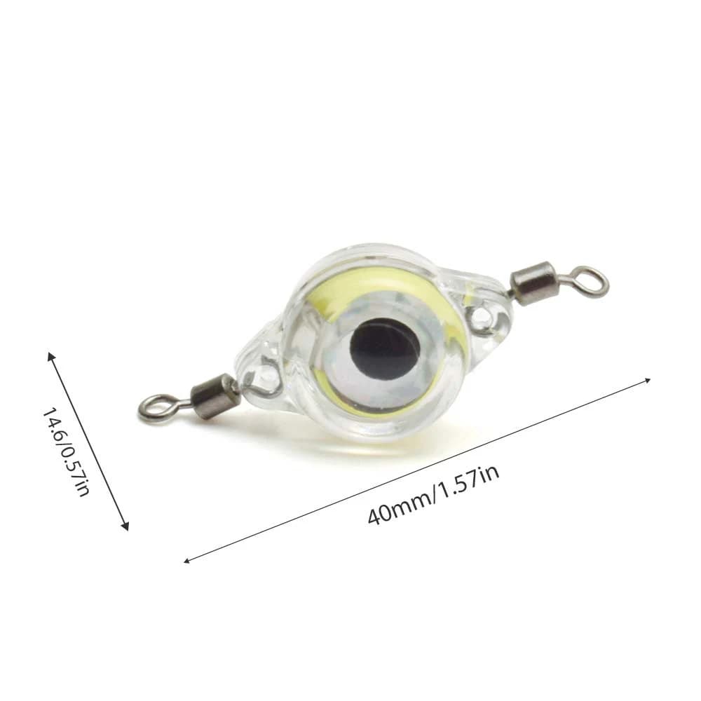 Mini lampe LED œil de poisson - Appât lumineux clignotant submersible étanche pour pêche