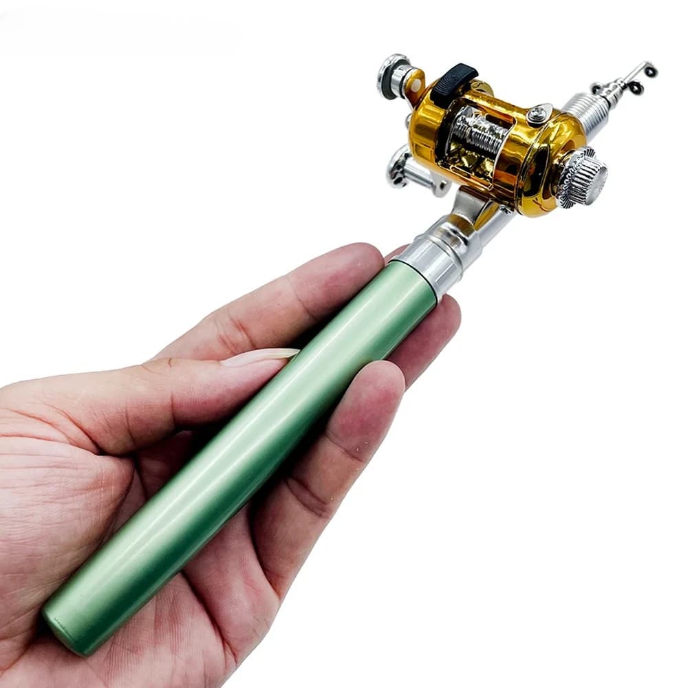 Combo canne télescopique + moulinet pocket pen fishing rod - set compact voyage pêche nomade