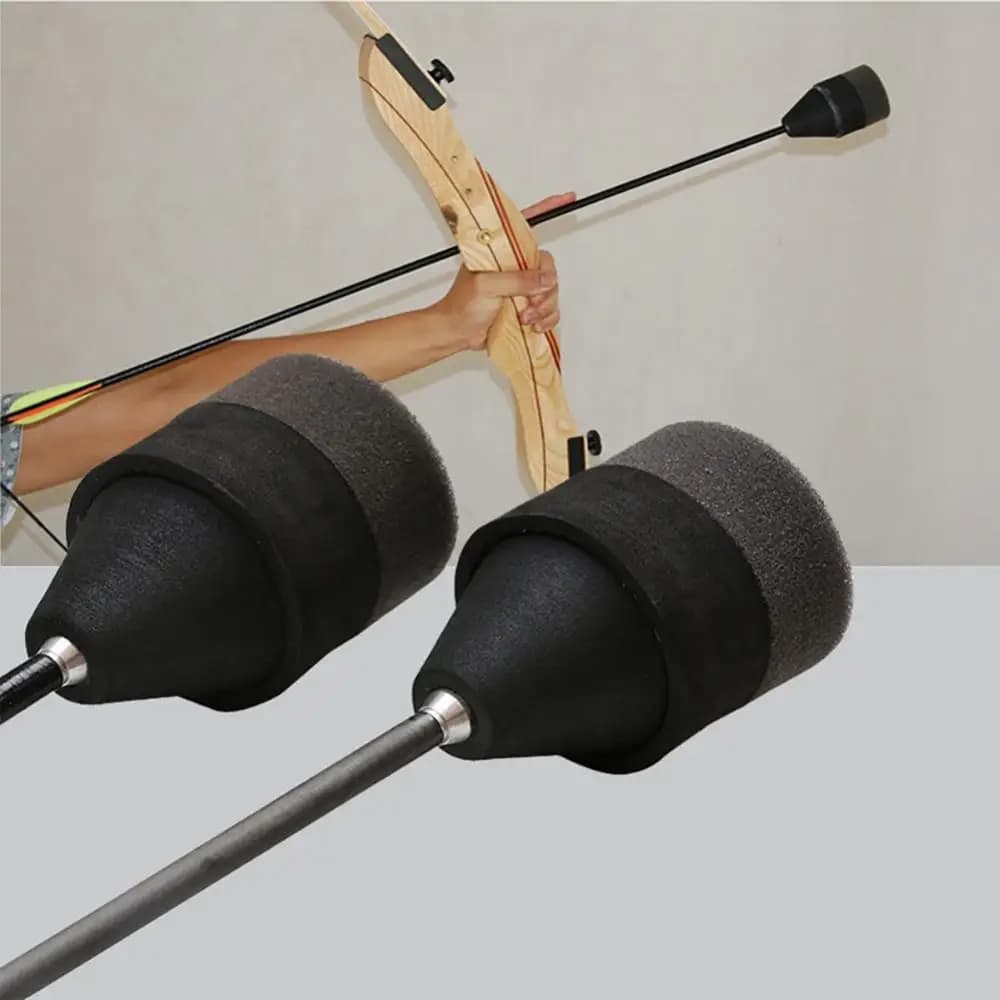 Flèche en mousse éponge pour entraînement - Pointe de pratique pour pêche à l'arc et jeux de tir