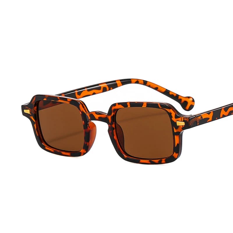 Lunettes de soleil luxueuses rectangulaires pour pêche - Design vintage ovale carré - Monture premium UV400