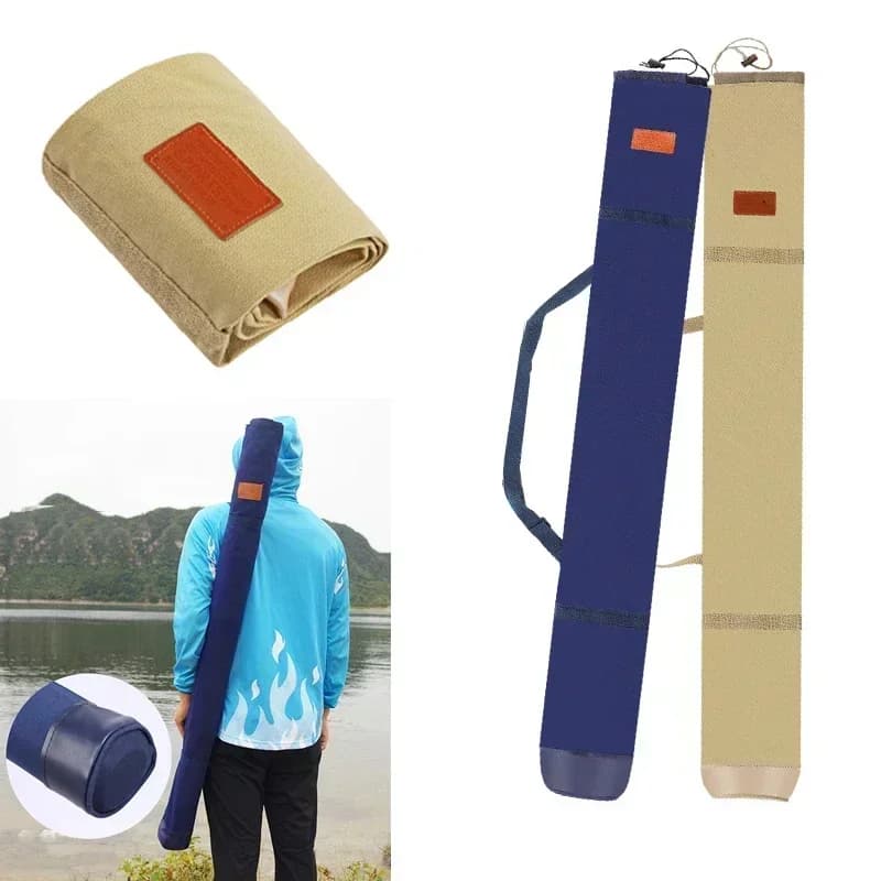 Sac pliable portable 1.3/1.4m pour cannes à pêche et parapluie - grand sac en toile épaissie pour accessoires