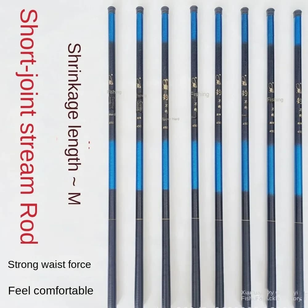 Kit complet canne télescopique fibre carbone et verre 1.8m-7.2m pêche casting équipement complet