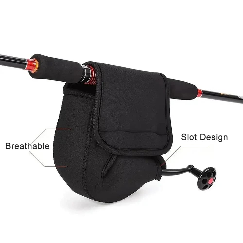Housse moulinet pêche néoprene étanche protection taille S/M/L spinning couverture roue