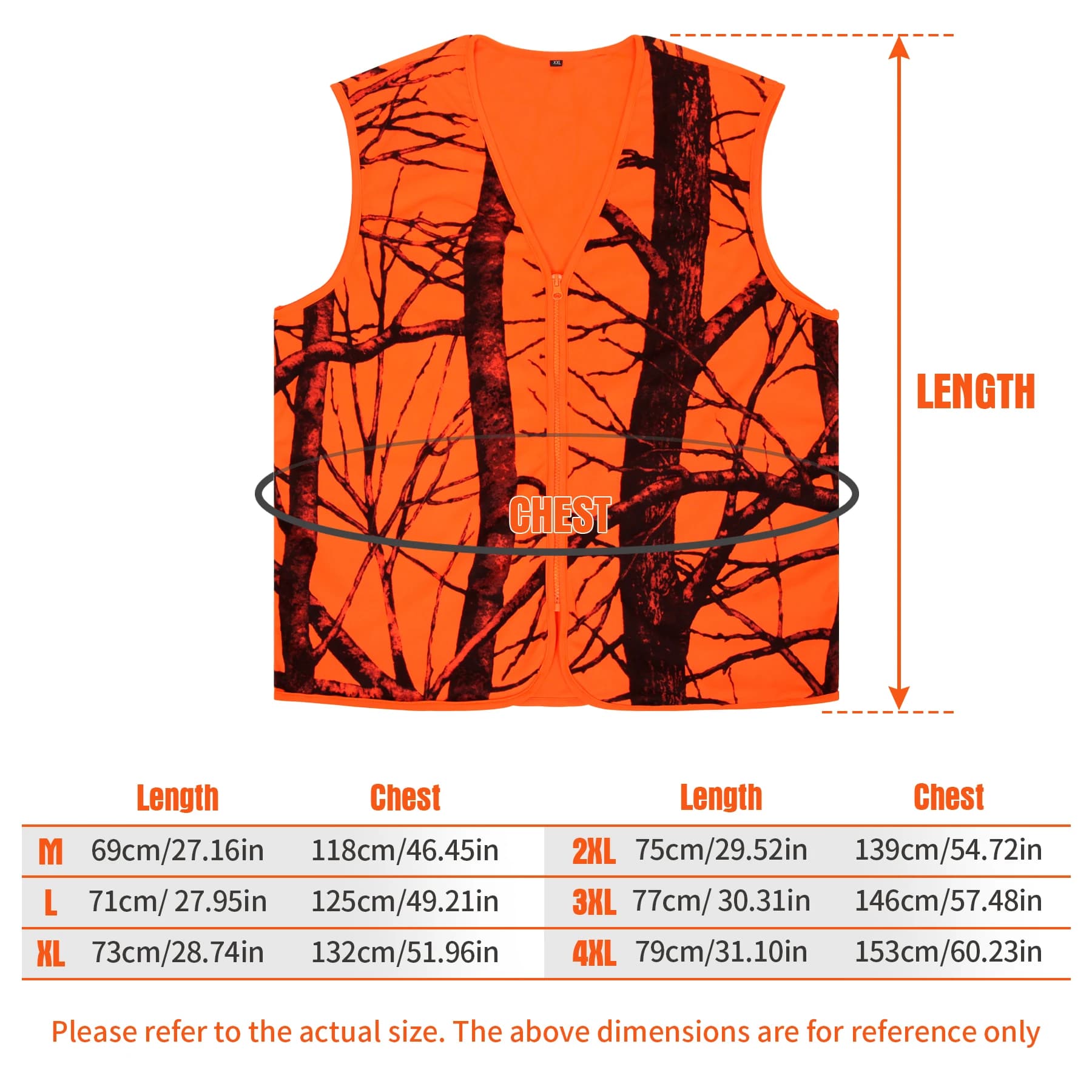 Gilet tactique homme GUGULUZA M-4XL orange pêche randonnée chasse séchage rapide polyester respirant