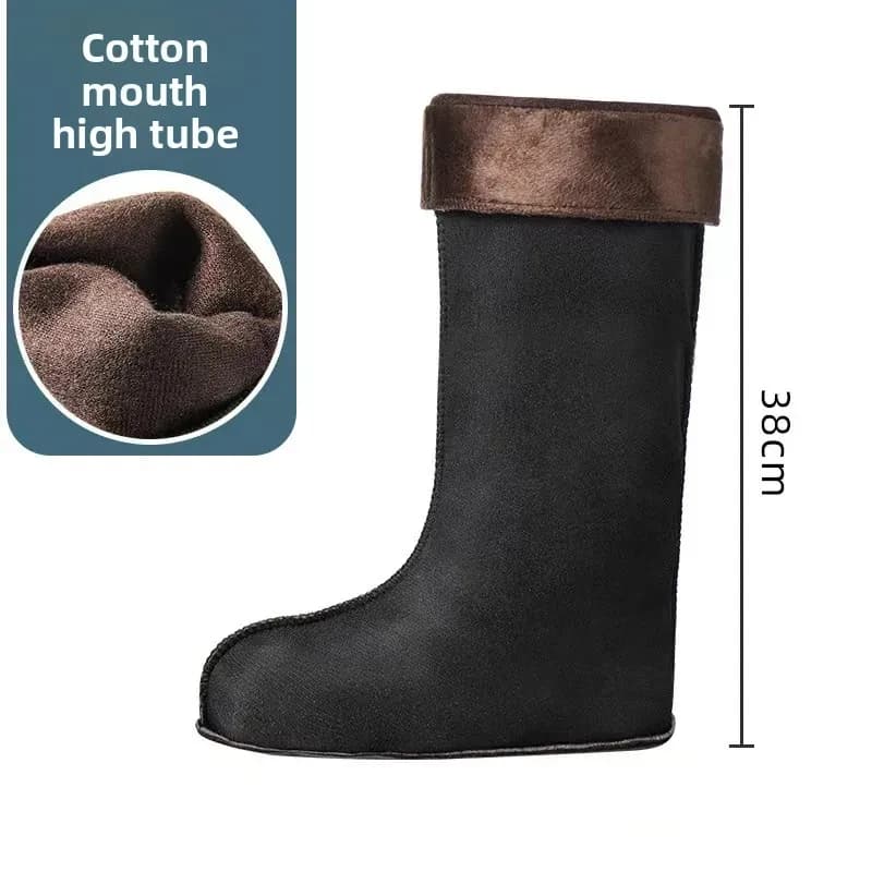 Chaussettes chaudes intérieures pour bottes de pluie homme - Protection genoux contre le froid hiver